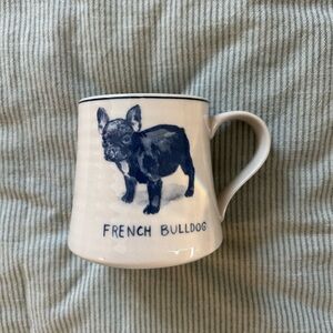 French Bulldog Blue & White Ceramic Mug - Molly Hatch